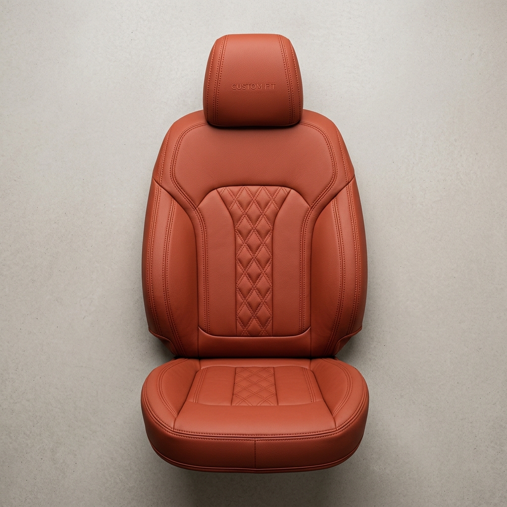 Polar seat cover craftsmanship close-up